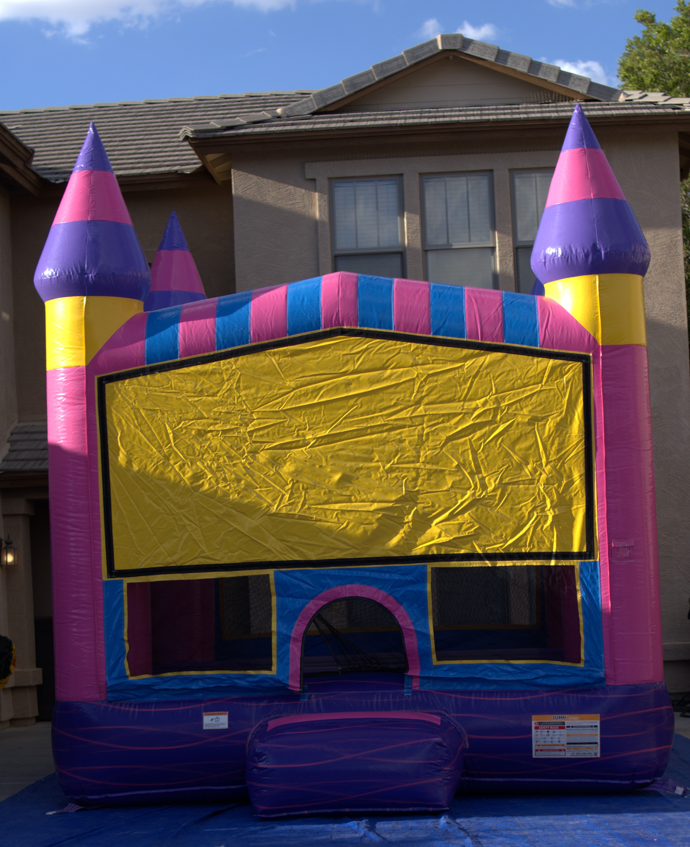 Pink bounce house rental in Goodyear AZ
