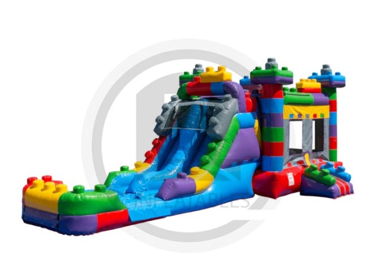 Mega Block Bounce House Combo