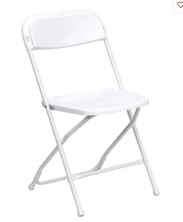 tables and chairs rental white folding chair
